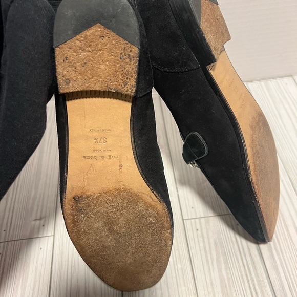 rag & bone Loafers black 37.5 -7.5 - Picture 9 of 12